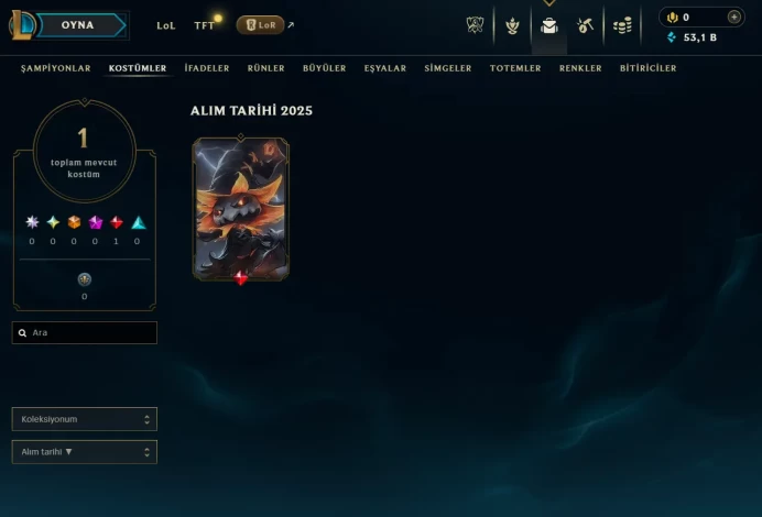 [EUW] Season 15 | Gold 3 %44 WR (JG) | 1 Skins | 53.1K BE | Honor 3 | 35 Champs | CHANGEABLE E-MAIL Wins: 18 Losses: 23