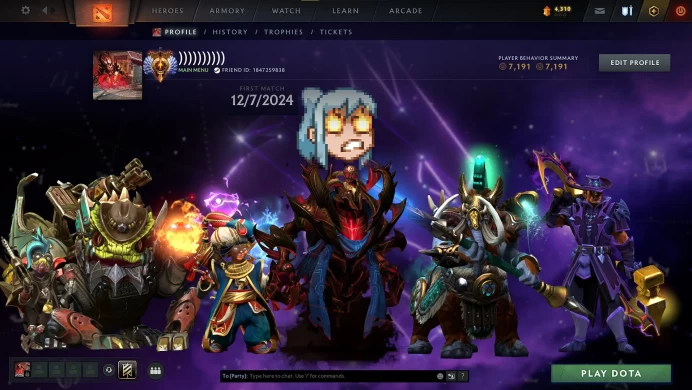 MMR: 7.3 K | behavior +7K | D14