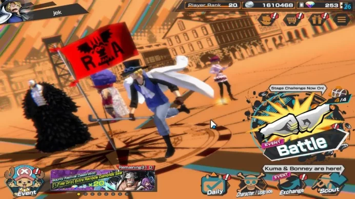 Global|7 META EX|Fleet Admiral Akainu(MAX),TEF Luffy,TEF Shanks,Legendary Hero D Garp,Etc|Rank 20|Log Bandai|Check SS(OPBR1280)