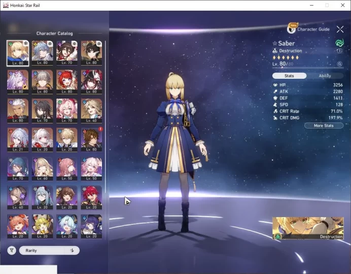 ASIA|TL 68|10 Limit|[Saber E1+Sign] Castorice,Sunday,Dante,3B,Sparkle,Castorice,Etc|MC Male|Amphoreus|TakeMail|CheckSS(HSR4406)