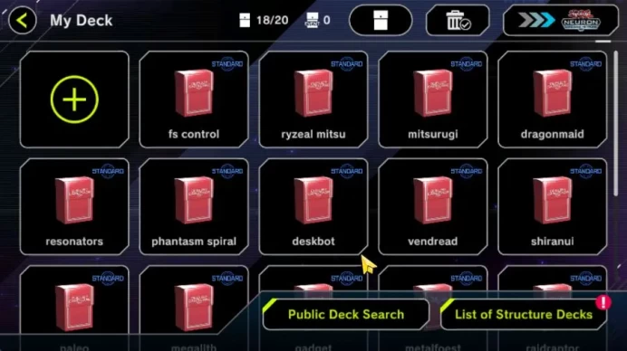 Lv 18 | 18 Deck|Ryzeal-Mitsu, FS Control, Mitsurugi, Dragonmaid, Resonators, Etc|Ranked Available|Konami|CE ON|Check SS(YMD847)