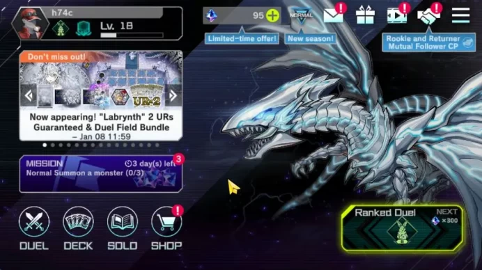 Lv 18 | 18 Deck|Ryzeal-Mitsu, FS Control, Mitsurugi, Dragonmaid, Resonators, Etc|Ranked Available|Konami|CE ON|Check SS(YMD847)