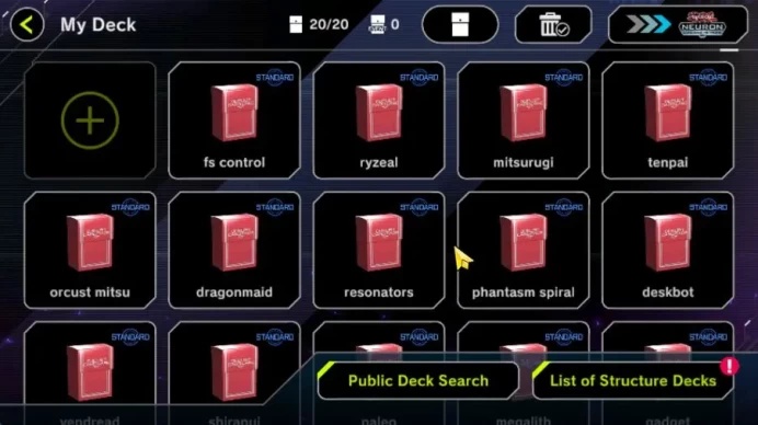 Lv 18 | 20 Deck|FS Control, Ryzeal, Mitsurugi, Tenpai , Orcust-Mitsu, Etc|Ranked Available|Konami|CE ON|Check SS(YMD848)