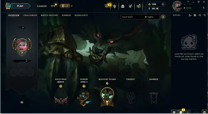 EUW - SAFE REAL SEASON15 IRON 4 0LP | 44100 BE | PLACEMENTS DONE | 5+ LOSSES | INSTANT DELIVERY | LOW MMR | UNVERIFIED EMAIL | IRON IV | #2402