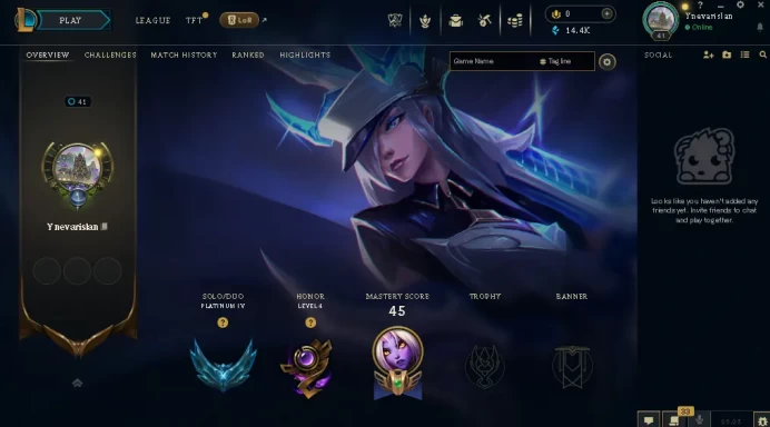 EUW / PLAT 4 %56wr / 51 Champ / 8 Good Skins/ 14.4K BE / HONOR 4 / S11 ACC / HANDMADE / 41 LVL / FULL ACCES / LIFETIME WARRANTY / CHEAP