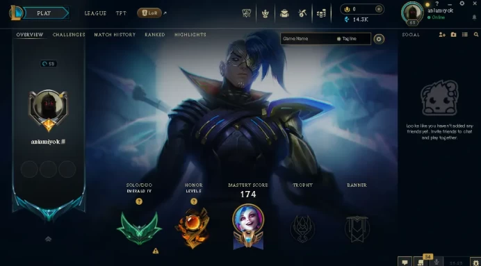 EUW / EMERALD 4/ 100 Champ / 14 Skins(1 Legendary, 4 Epic) / 14.3K BE / HONOR 5 / HANDMADE / 58 LVL / FULL ACCES / LIFETIME WARRANTY / CHEAP