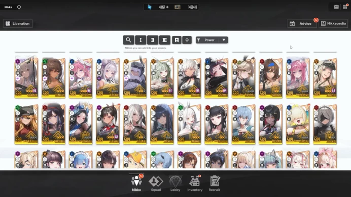 Nikke255 - SEA - HIGH END - 1764K Squad Power - LV 604 - Sync LV 589 - Full Pilgrim ( miss Grave ) - Full Collab ( miss Power ) - 167 Nikke