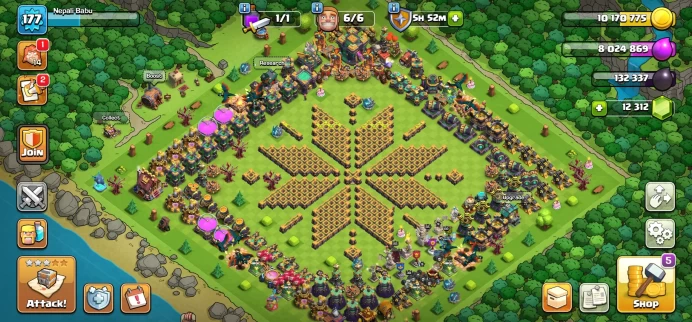 TH 14 FULL MAX !! 12K GEMS !! MAX HEROES !! 10 EPIC EQUIPMENTS (4 EPIC MAX)!! 1482 MEDALS !! 12 HERO SKINS !! MAGIC ITEMS STACK !! NC AVAILABLE 