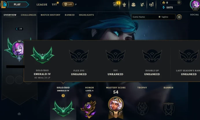 Honor Level 4 {SE15 S3 EUW - Currently Emerald 4 - 51 WR %25 All Champ{43} 7 Skins - DRX Caitlyn-Coven Ashe-Mythmaker Sivir/Handmade-Full Access