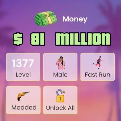 Steam Legacy 1.1B Assets 50 Modded Cars 1.02B Casino Chips + 80M Cash 20 Modded Outfits Level 1377 Max Stats + All Unlocks