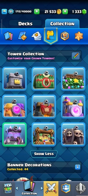 CLASH ROYALE| CHANGE NAME 500 GEM | 5 EVOLUTION| 4 ELITE| 12 CARD LVL 14| 47 EMOT| LVL 51 | 1300 GEM | SECURITY ACCOUNT 