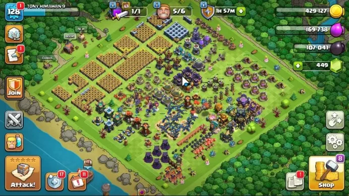 TH 17 - BH 9|LV 128|Limited Skin|HH 11|BK 62,AQ 64,GW 53,MP 52,RC 38|CN OFF|Protect OFF|TAKE MAIL(COC1690)