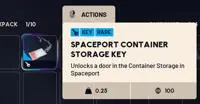 3xSpaceport Container Storage Key - Real stock + Fast delivery