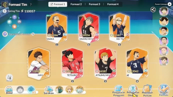SEA|Lvl 44|3 UR + Memo [Miya Atsumu,Miya Osamu,T. Kuroo] + 11 SSR[Tanaka,Tsukishima,Azumane,Etc]|Google|Check SS (HFH866)