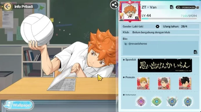 SEA|Lvl 44|3 UR + Memo [Miya Atsumu,Miya Osamu,T. Kuroo] + 11 SSR[Tanaka,Tsukishima,Azumane,Etc]|Google|Check SS (HFH866)