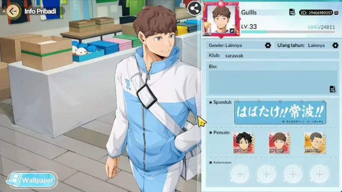 SEA|Lvl 33|2 UR + Memo [Kiyoomi Sakusa,Sachiro Hirugami] + 9 SSR[Tanaka,Daichi,Akagi,Sirabu,Etc]|Google|Check SS (HFH878)