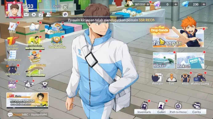 SEA|Lvl 33|2 UR + Memo [Kiyoomi Sakusa,Sachiro Hirugami] + 9 SSR[Tanaka,Daichi,Akagi,Sirabu,Etc]|Google|Check SS (HFH878)
