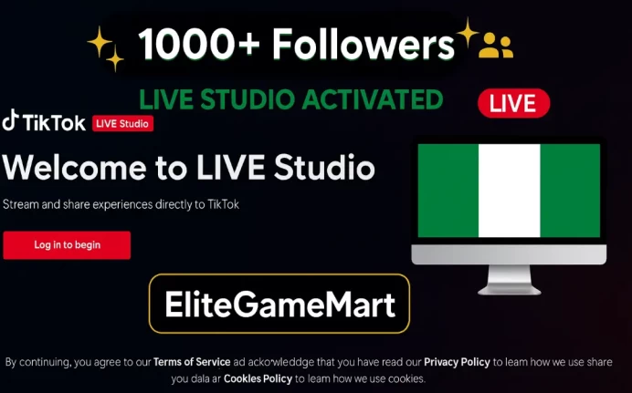 Nigeria | Account | TikTok 1,000 Followers | Live Studio!!!!!!!! + Live Acess Already Activated | Full Mail Access | Instant Delivery