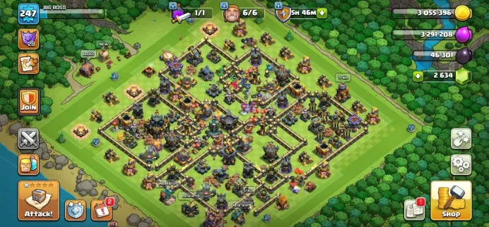 TH 17 Full Max - 8 Equipment Epic - Defense Max - Wall Max 18 - Hero Max - 300 League Medal - 2600 Gem - Lifetime Warranty