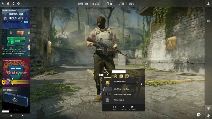 [ID:188959][PRIME][PREMIER MODE AVAILABLE][FACEIT READY][VERY RARE][1K HOURS+] UN (UNRANKED || 0 MM || 1045 HOURS || MEDALS)