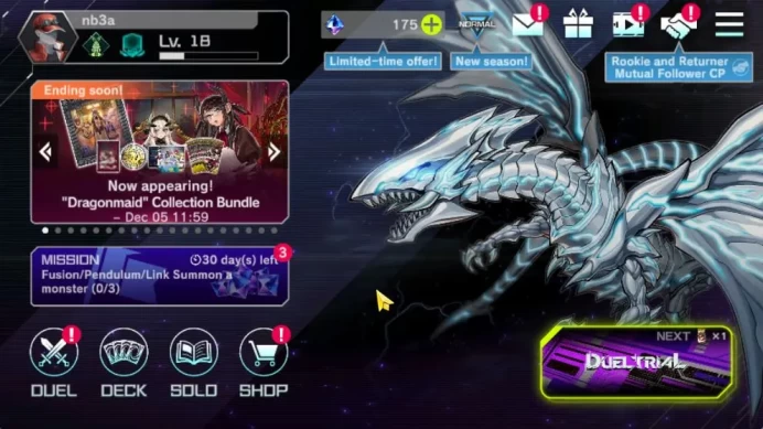 Lv 18 | 19 Deck|FS Control, Ryzeal-Mitsu, Lunalight, Mitsurugi, Dragonmaid, Etc|Ranked Available|Konami|CE ON|Check SS(YMD850)