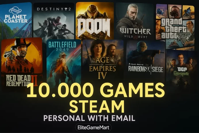 10.000 GAMES [ONLINE STEAM] Full access + Guarantee | Best price by EliteGameMart