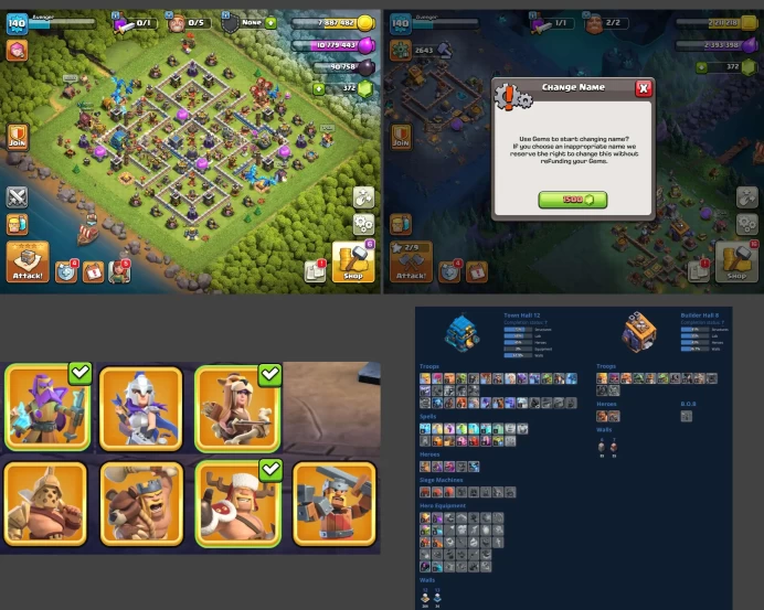 ■TH:12 (+60%) ■Heroes: K50 Q50 P20 W20 ■Skins:7 ■BH:7 ■Full Access ■Instant Delivery ■A7139