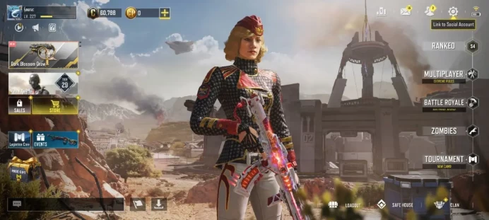 LEVEL 227 { INSTANT DELIVERY }{ 1 Gun Mythic } { 8 Gun legendary } { 104 Gun epics } { 47 Skins } { 24 Dance } { 8 Battle Pass }Only Activision
