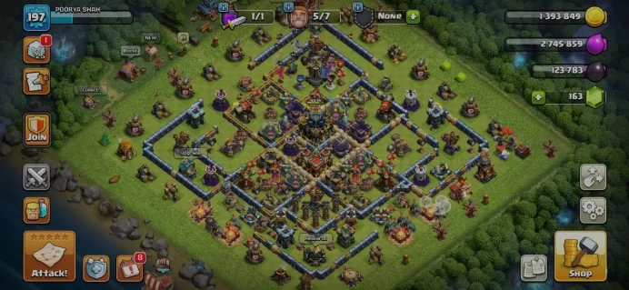 TH 17 - 5 Equipment Epic - Defense High Level - Wall High Level - 4 Hero Skin - Lifetime Warranty