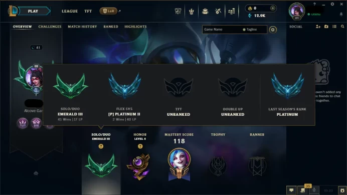 [EUW]Season 15 Split 3 // Emerald 3(17Lp) / 90 Champ / 8 Skin / 12,923 BE / %59WR / Honor 4 / FULL ACCESS / AUTO DELIVERY