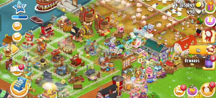 [Code 8001] Level 161 / Barn 6100 + Silo 6100 / Nice Decorations / Very Cheap
