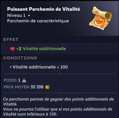 dakal > x5 [Puissant Parchemin de Vitalité]