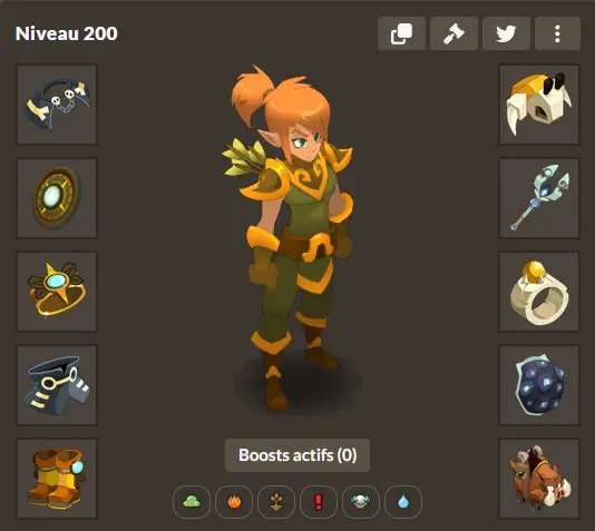 Dakal>[ panoplie lvl  200   Multi elements ,  Full do sort + EXo pa pm , }
