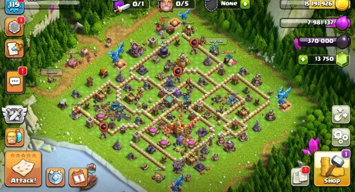 Clash of Clans SC ID-//Android&IOS-16TH/LVL119max YMX23G70/251204