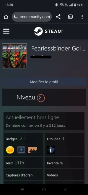 [Code 8035] Level 21 + 20 Badge / Total 215 Games / Create 2017 / Very Cheap