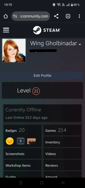 [Code 8040] Level 21 + 20 Badge / 214 Total Games / Create  2017 / Very Cheap