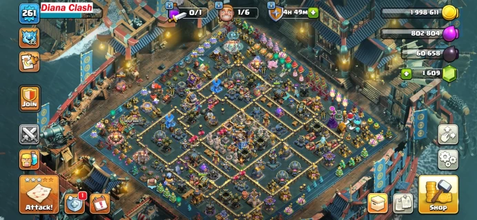 TH18-XP261-Rank 977 Global -8 Epic Max Equipment-21 Hero Skins-4 Skinmaps+War Skinmaps-Lifetime Guarantee, Instant Delivery - With TH10 Gift