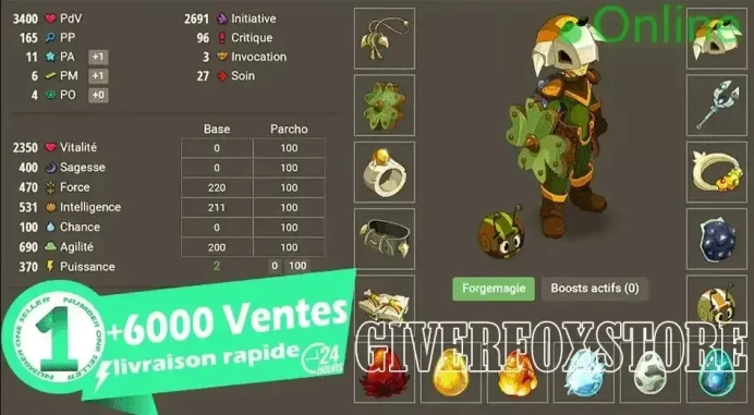 Imagiro>[ Sram LVL 200 + Stuff multi element do crit lvl 200] +10m kamas BONUS