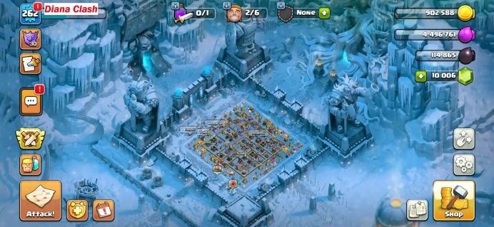 10% discount-TH18-XP262(5 Max Heroes-125 Max Walls)-10K Gems-1k League Medal-Ice Age Map Skin-Lifetime Warranty-With TH10 Gift-