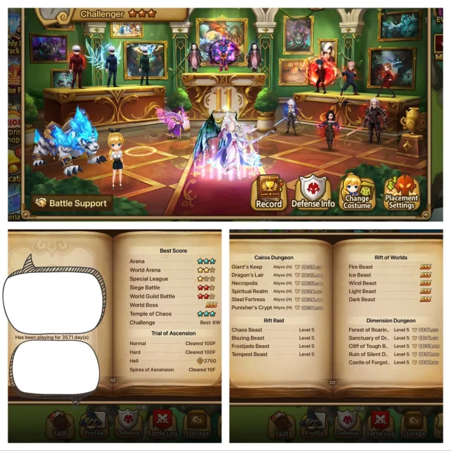 GLOBAL3699 | 373 6* Monster | 9800 Crytal | 130 NAT5 | Wolyung(D) & 2DL