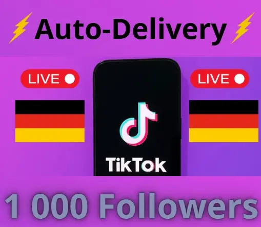 | Auto Delivery | Germany| 1000 Followers | Live Ready | Full Access |+BONUS