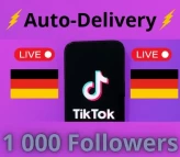 | Auto Delivery | Germany| 1000 real Followers | Live Ready | Full Access |+BONUS