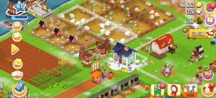 [Code 8071] Level 83 / Barn 1300 + Silo 1100 / Very Cheap