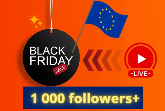 (-50%) BLACK FRIDAY | Europe 1 000 followers + | AUTO-DELIVERY