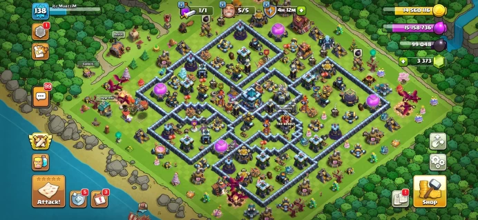 TH 13 FULL MAX !! BK75 AQ75 MP50 GW50 RP25 !! 1579 CWL MEDALS !! 6 EPIC EQUIPMENT (3 EPIC MAX)!! 3.3K GEMS !! NC FREE !! WILL LINK ON YOUR EMAIL