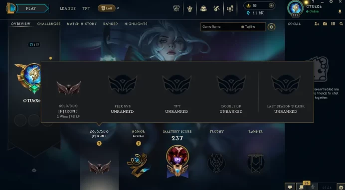 EUW / IRON 1 / 128 Champ / 50 PERFECT SKINS / 11.2K BE / CHEANGEABLE MAIL / LIFETIME WARRANTY / HANDMADE / FULL ACCES / CHEAP Verified