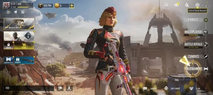 LEVEL 343 { INSTANT DELIVERY }{ 1 Gun Mythic } { 6 Gun legendary } { 153 Gun epics } { 75 Skins } {32 Dance} { 13 Battle Pass } Only Activision