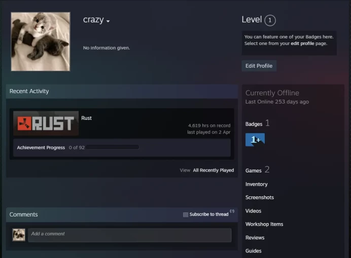4682 hours Rust account | Full access | No 5$ limit | Region Free | Instant delivery 24/7