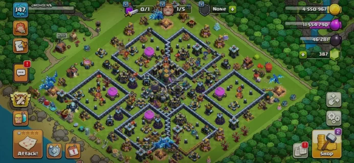 TH 14 TH 13 Full Max, 8 Equipment Epic, Defense Max, Wall Max, Change Name 500Gems, 7 Hero Skin Magic Items, Hero High Level, Lifetime Warranty