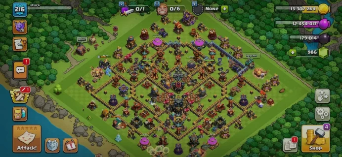TH 17 Full Max, 5 Equipment Epic, Defense High Level, Wall High Level, Change Name 500Gems, 9 Hero Skin, Hero High Level, Lifetime Warranty